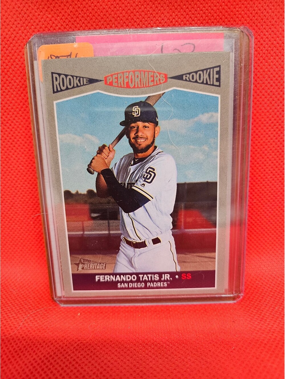2019 Topps Heritage Baseball Rookie Performers Insert #RP-12 Fernando TATIS, JR